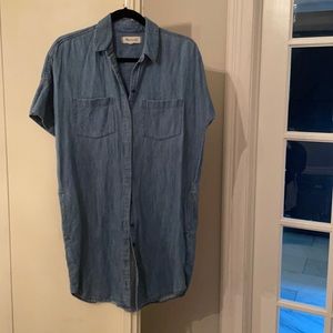 Denim made well shirt dress
